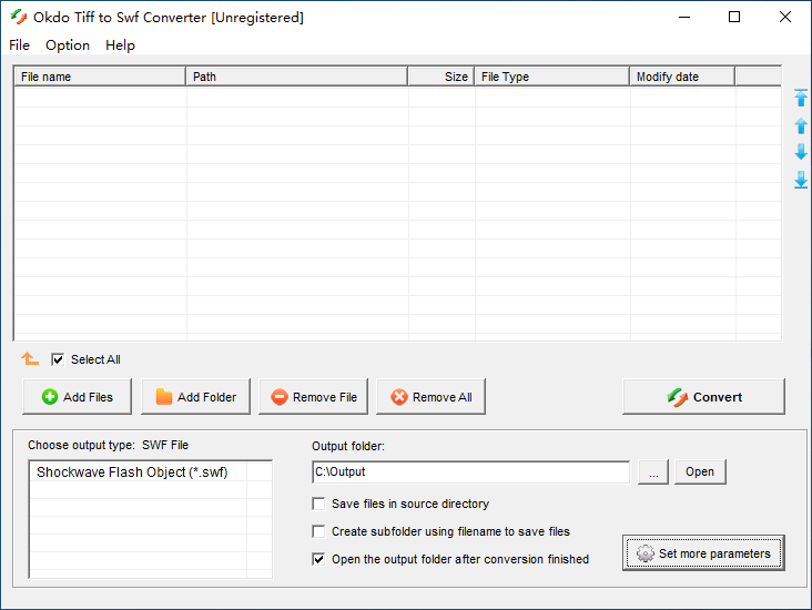 Okdo Tiff to Swf Converter(Tiff转Swf工具)(1)