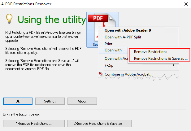 A-PDF Restrictions Remover(pdf密码移除)(1)