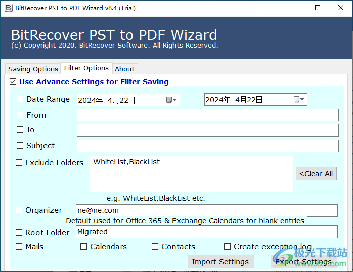 BitRecover PST to PDF Wizard(PST转PDF工具)