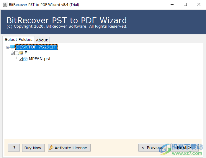 BitRecover PST to PDF Wizard(PST转PDF工具)