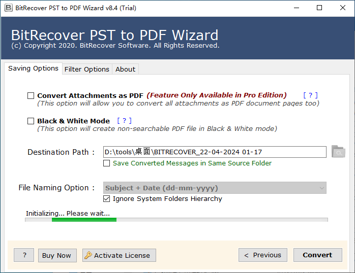 BitRecover PST to PDF Wizard(PST转PDF工具)(1)