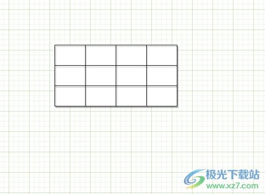 Draw.io设置表格阴影的教程