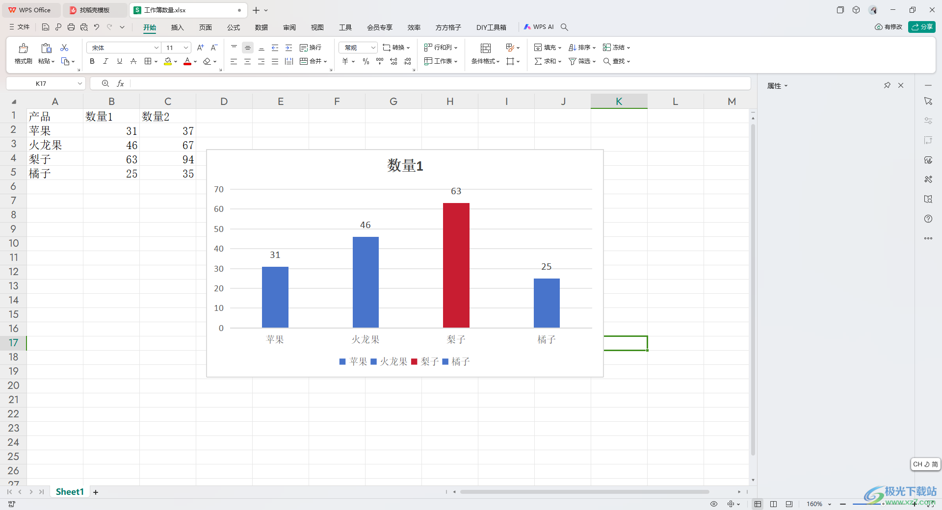 WPS Excel设置突显图表重点数据的方法