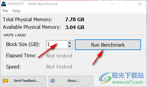 Vovsoft RAM Benchmark(内存基准测试工具)