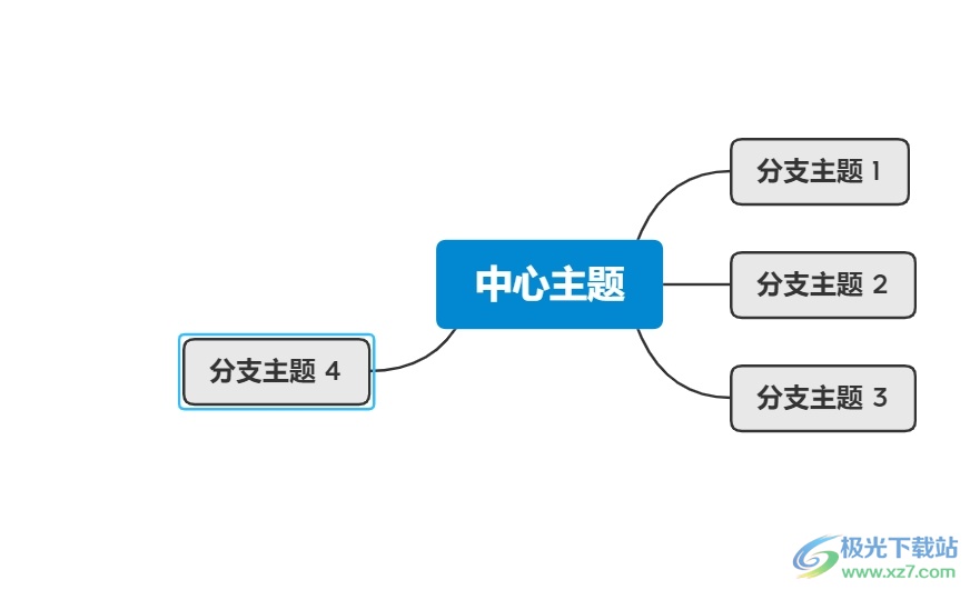 xmind单独移动子主题的教程