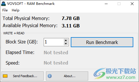 Vovsoft RAM Benchmark(内存基准测试工具)