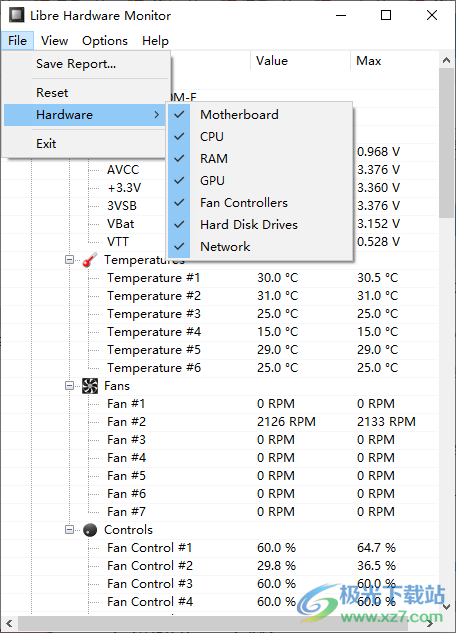 Libre Hardware Monitor硬件监控器