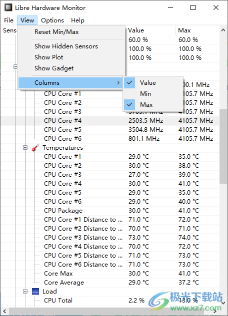 Libre Hardware Monitor硬件监控器