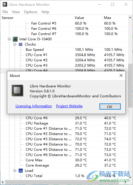 Libre Hardware Monitor硬件监控器