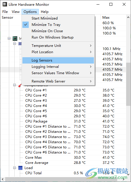 Libre Hardware Monitor硬件监控器