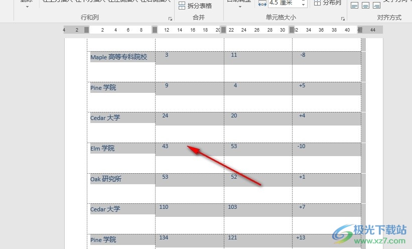 Word文字文档对表格进行排序设置的方法