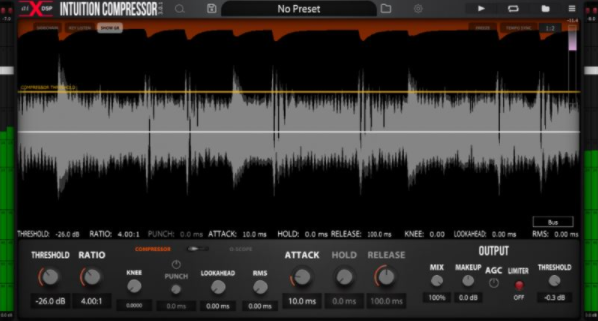 aiXdsp Intuition Compressor(音频压缩机)(1)