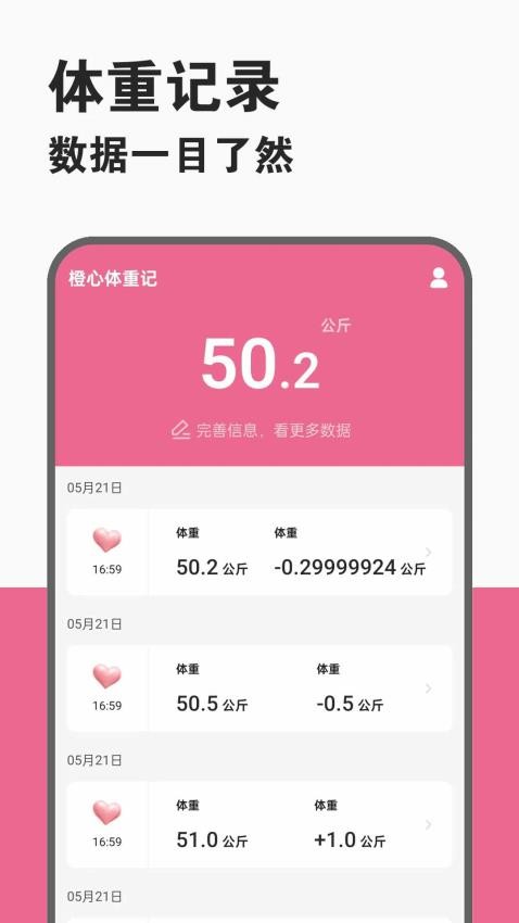 橙心体重记APP(4)