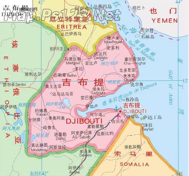 吉布提地图高清版大地图(1)