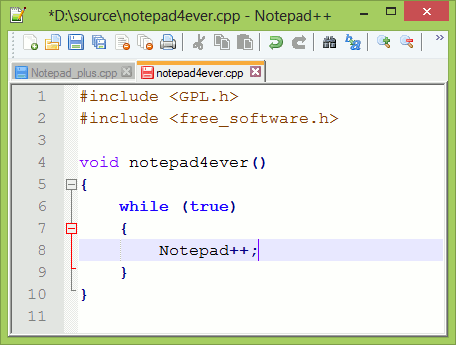 Notepad++(代码编辑器)