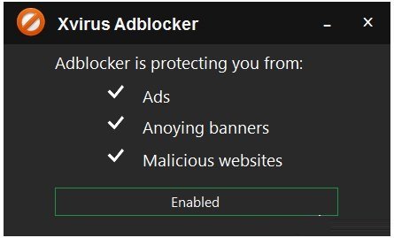 xvirus adblocker广告拦截软件v2.3 最新版(1)