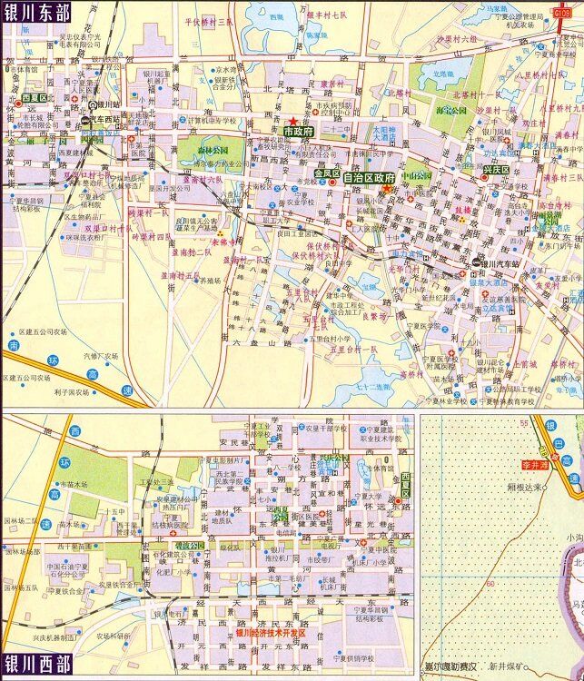 银川交通地图高清版