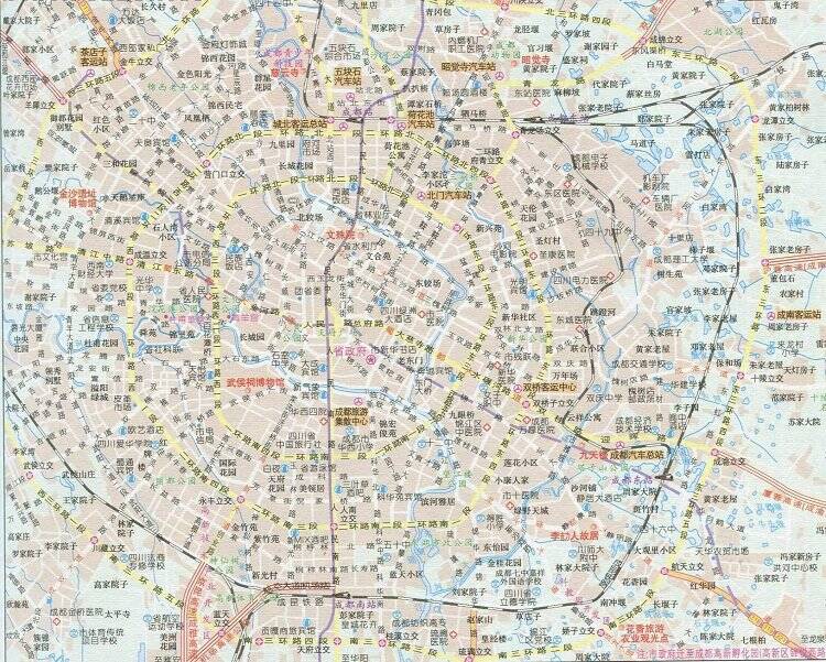 成都市旅游地图高清版