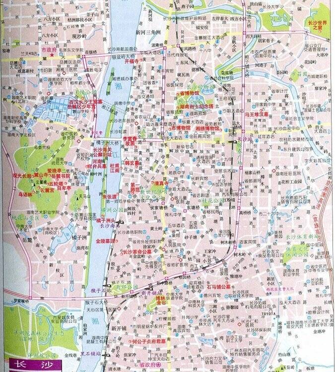 长沙市旅游地图高清版
