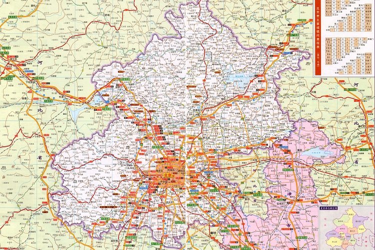 北京交通地图高清版大图