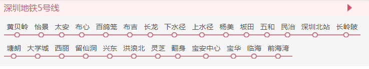 深圳地铁5号线路线图