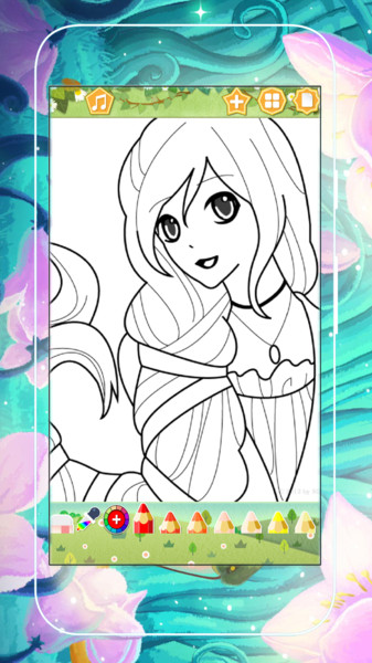 美少女涂色画手机版v8.0 安卓版(1)