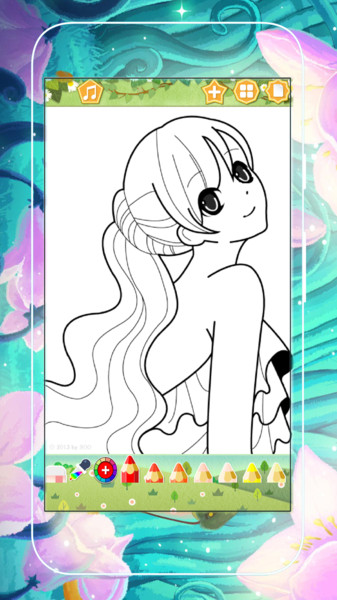 美少女涂色画手机版v8.0 安卓版(2)
