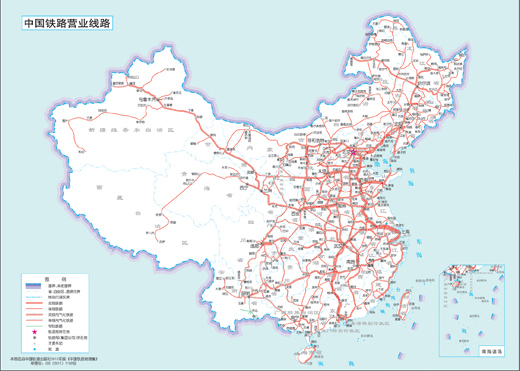 全国铁路客运线路示意图高清版(1)