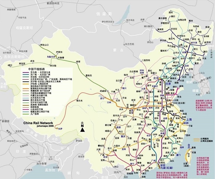 2019中国铁路交通地图高清版(1)