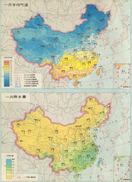 中国气候分布地图高清版免费版(1)