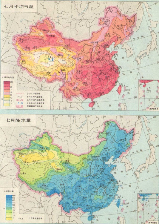 中国气候分布地图高清版免费版(2)