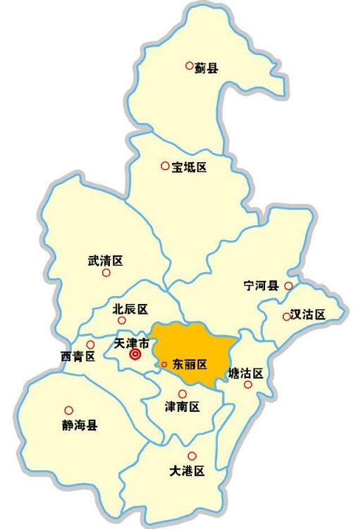 天津市行政区划图高清版免费版(1)
