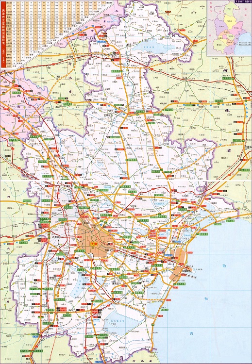 天津交通地图高清版大图免费版(1)