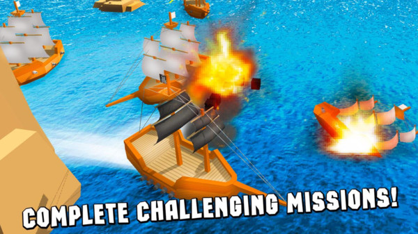 立方体海洋海盗之战3d游戏下载