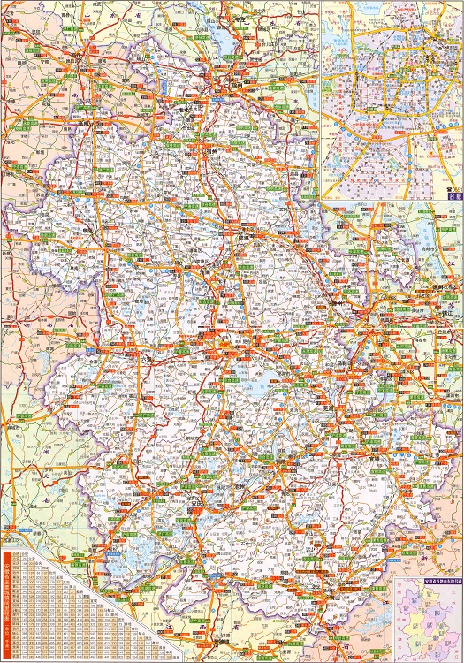 安徽省交通地图全图