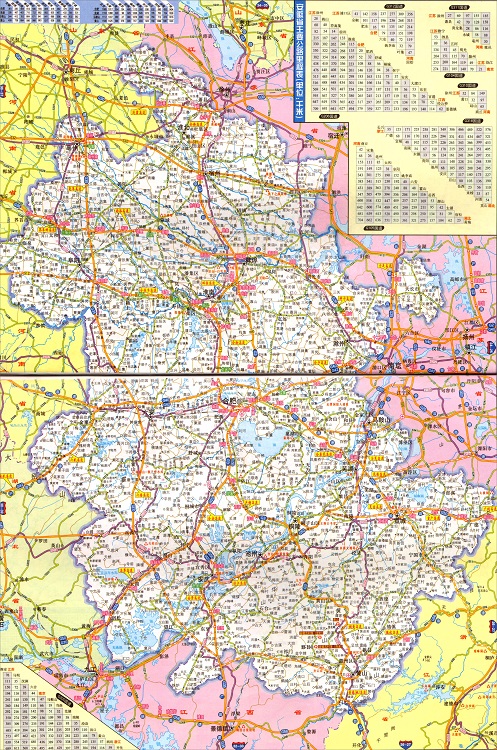 安徽省高速公路地图高清版