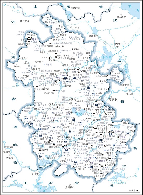 安徽省旅游地图高清版(1)