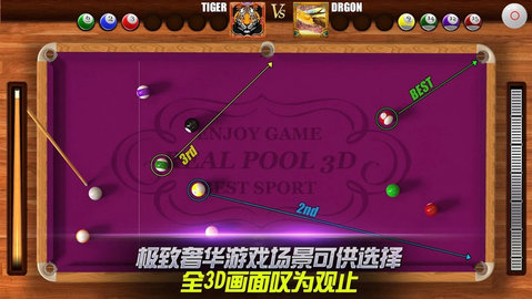 真实3d台球内购破解版(real 3d pool)(3)