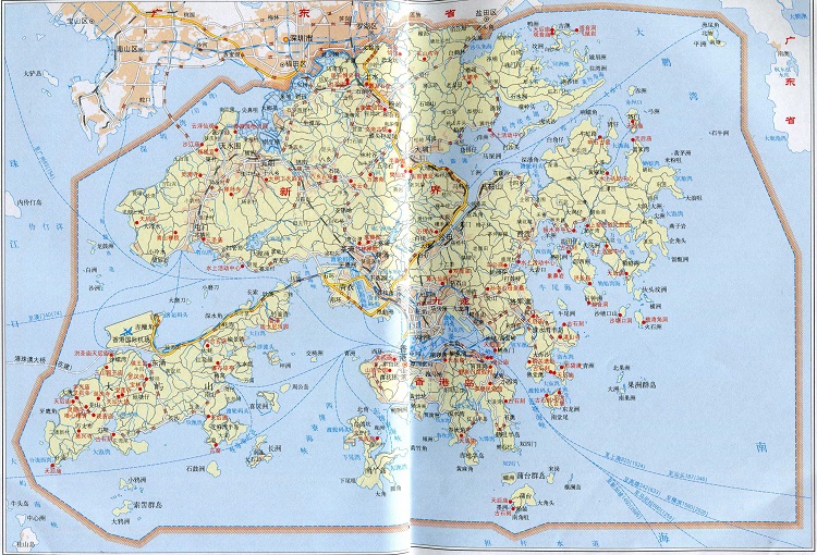 香港旅游地图高清版(2)