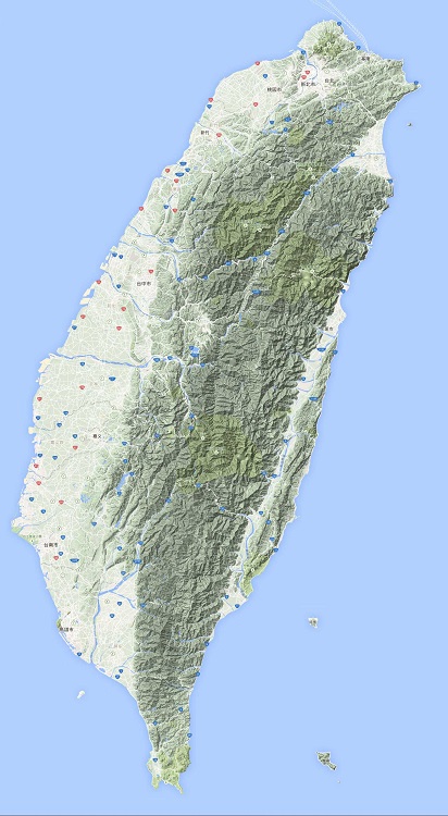 台湾地形图超清版