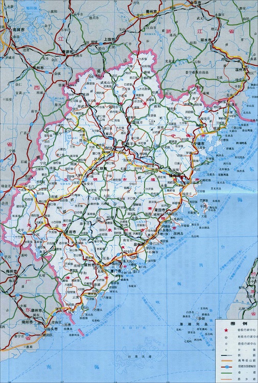 福建省交通地图高清版大图(2)