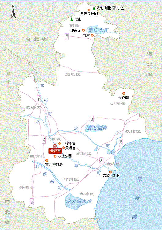 天津旅游地图高清版大图免费版(1)
