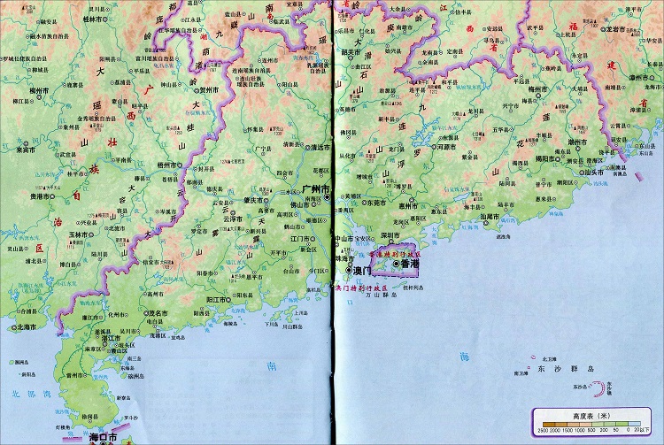 广东省地形图高清版
