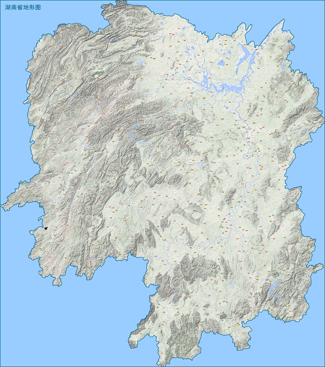 湖南省地形地貌图片