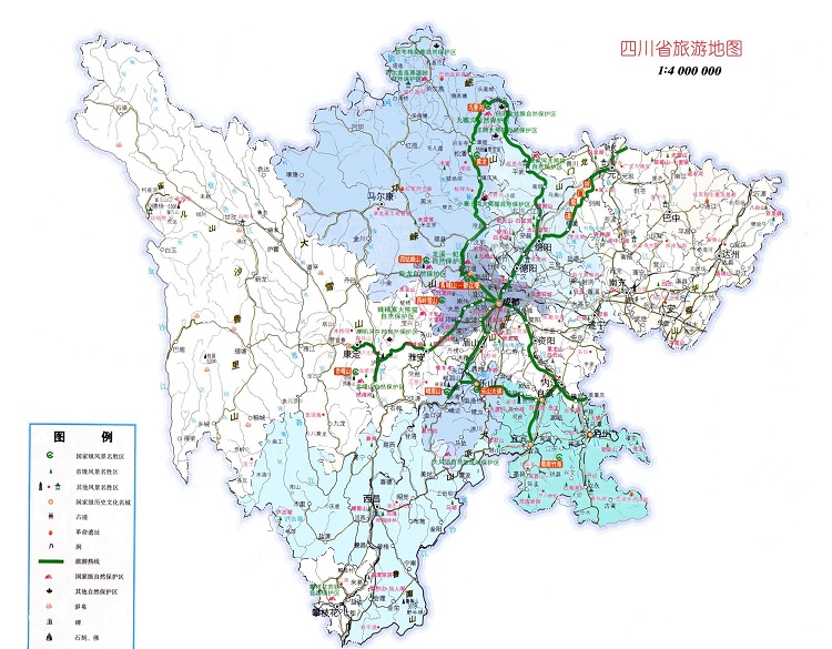 四川省旅游地图高清版