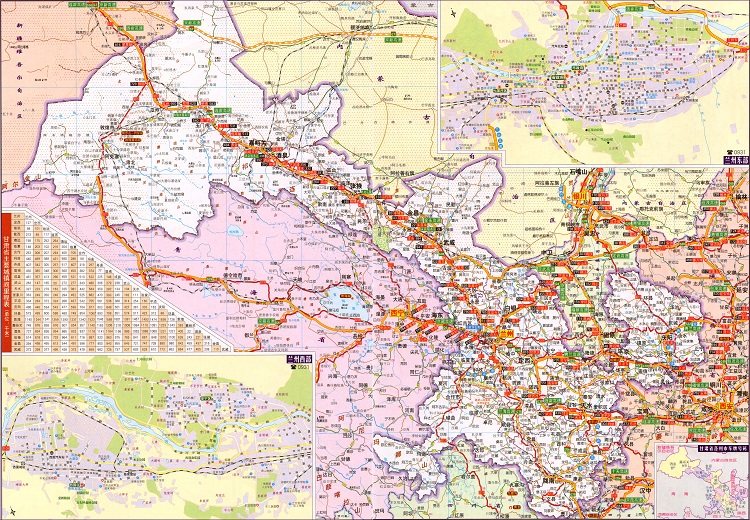 甘肃省交通地图高清版(1)