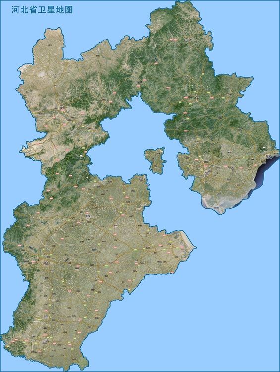 河北卫星地图高清版