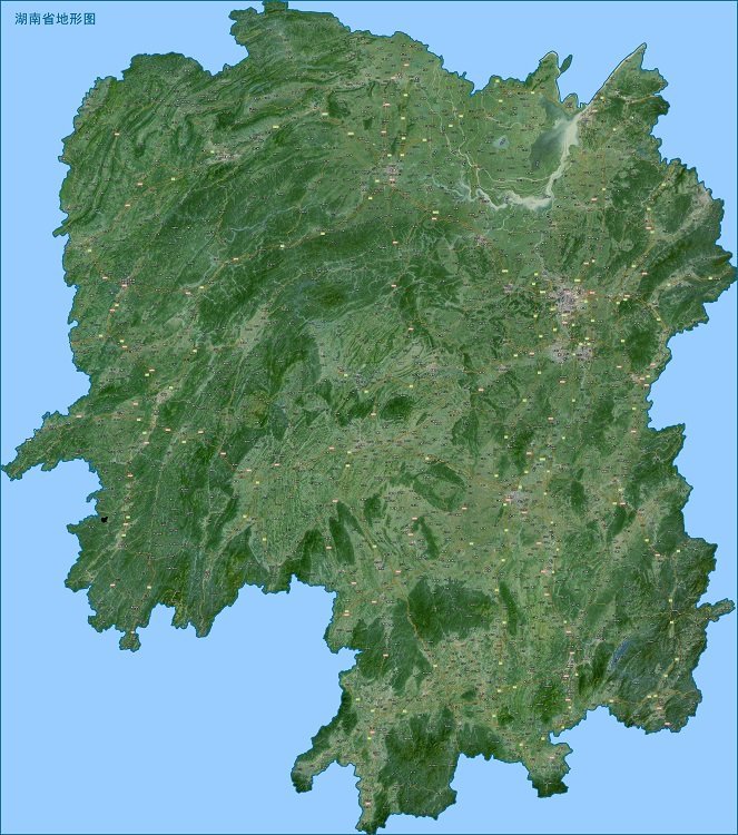 湖南卫星地图高清版