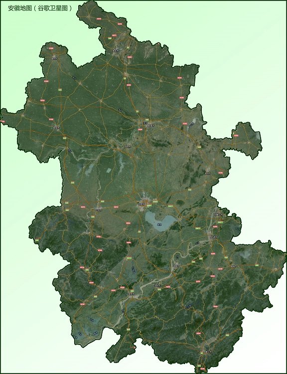安徽卫星地图高清版大图(1)