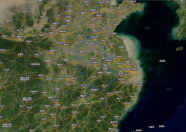 安徽卫星地图高清版大图(2)
